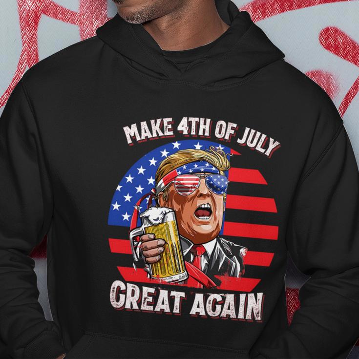 Make 4Th Of July Great Again Trump Ing Beer Patriotic Cool Gift Hoodie Unique Gifts