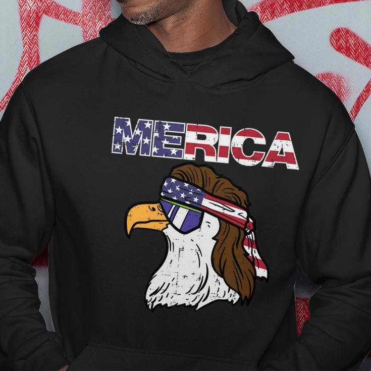Merica Bald Eagle Mullet Sunglasses Fourth July 4Th Patriot Cool Gift Hoodie Unique Gifts
