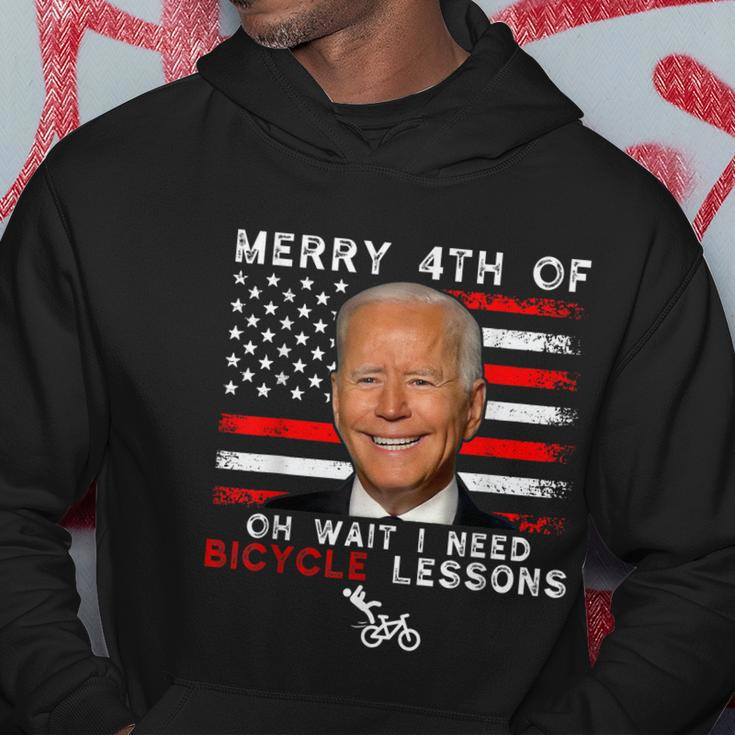 Merry 4Th Of July Biden Bike Bicycle Falls Off Anti Biden V5 Hoodie Unique Gifts