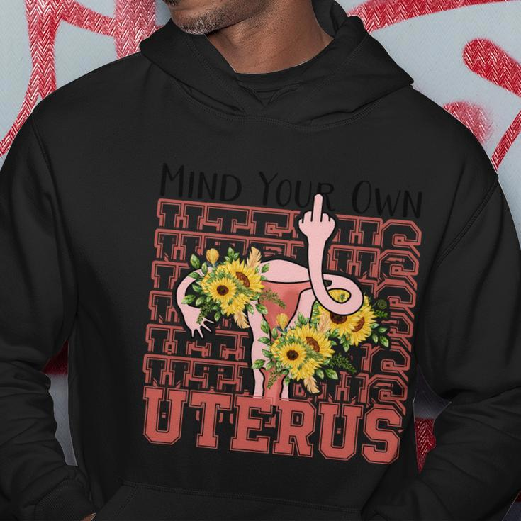 Mind You Own Uterus Floral 1973 Pro Roe Womens Rights Hoodie Unique Gifts