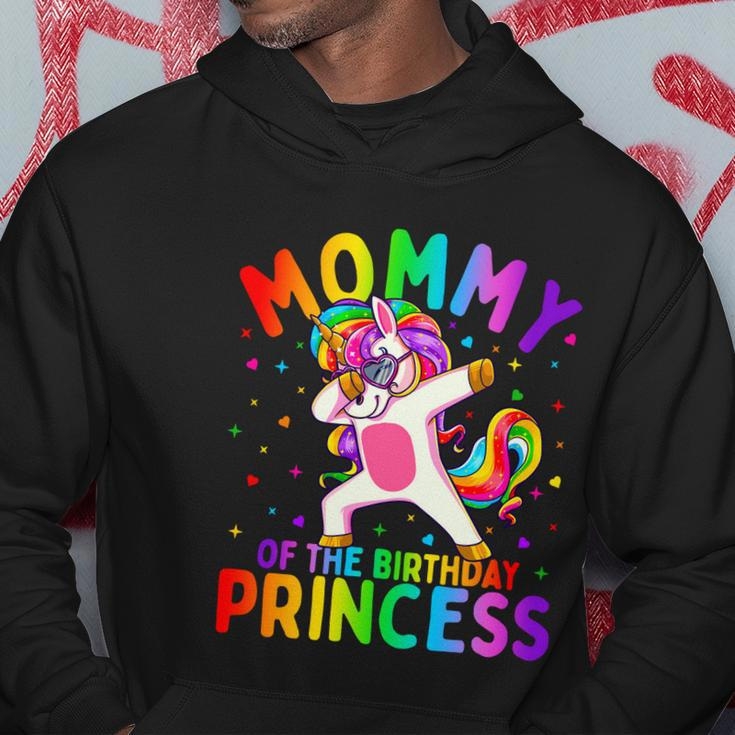 Mommy Of The Birthday Princess Girl Cool Gift Dabbing Unicorn Mom Gift Hoodie Unique Gifts