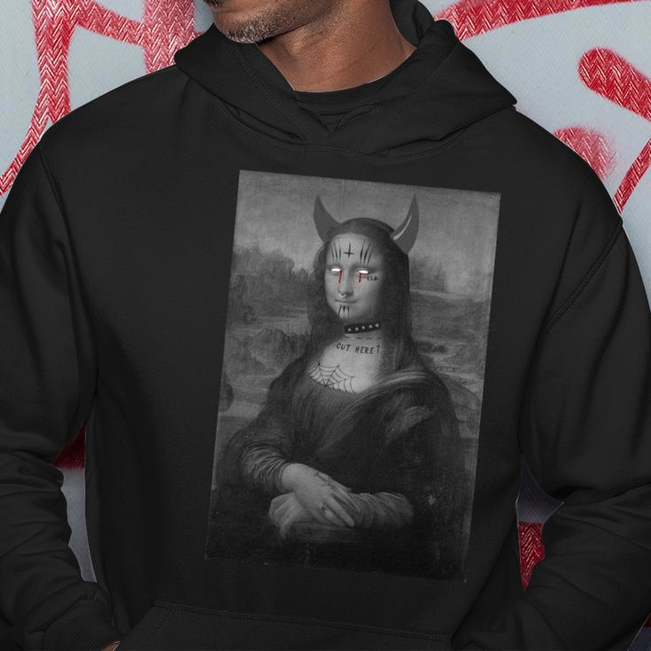 Mona Lisa Devil Painting Hoodie Unique Gifts