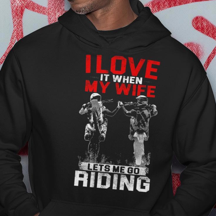 Motocross - I Love My Wife Hoodie Funny Gifts