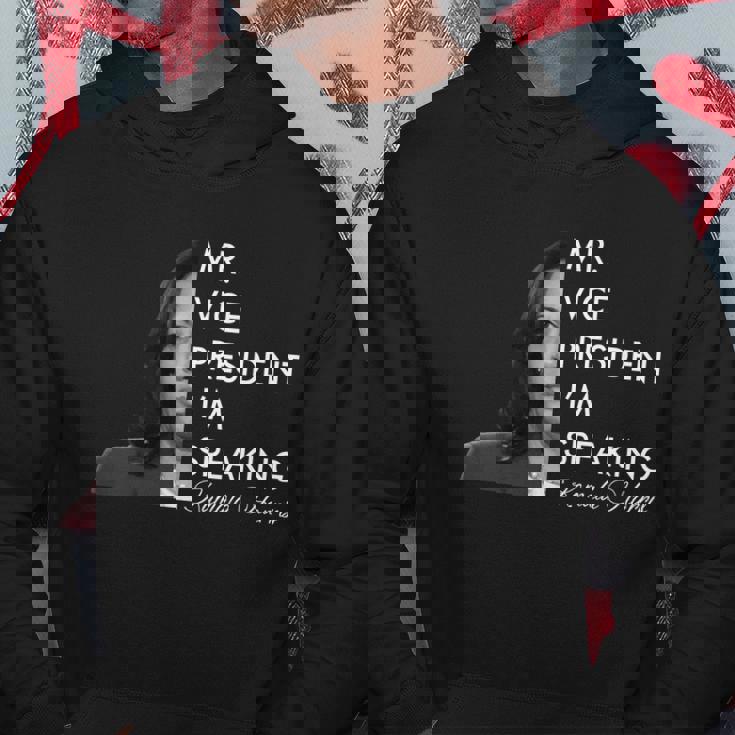 Mr Vice President Im Speaking Kamala Harris Portrait Men Hoodie Personalized Gifts