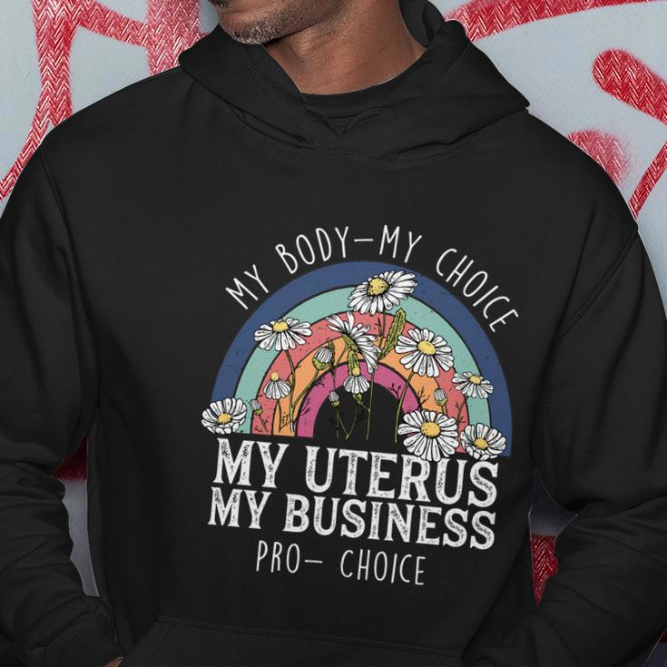 My Body Choice Mind Your Own Uterus Shirt Floral V2 Hoodie Unique Gifts
