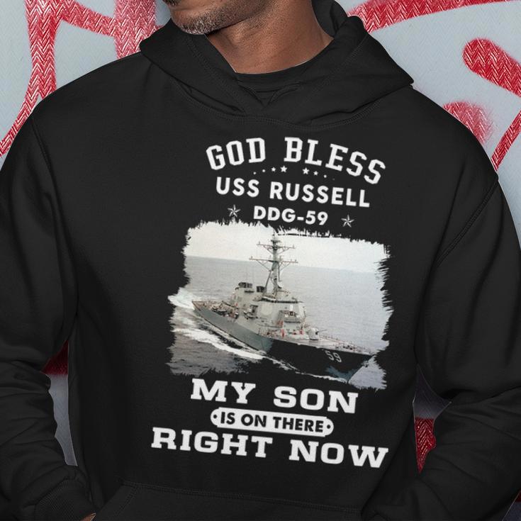 My Son Is On Uss Russell Ddg Hoodie Unique Gifts