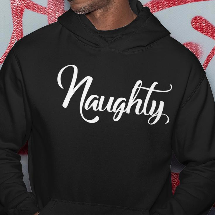 Naughty Christmas Couples Naughty And Nice Hoodie Personalized Gifts