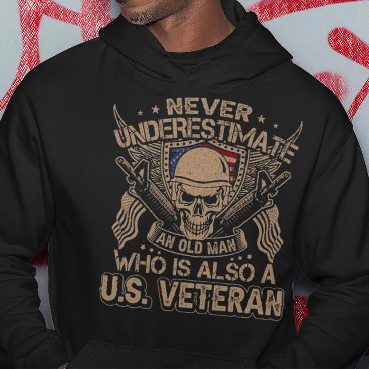 Never Understimate An Old Man Who Is Also A Us Veteran V2 Hoodie Unique Gifts