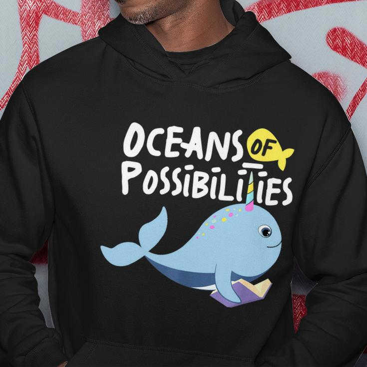 Oceans Of Possibilities Sea Animal Summer Reading Hoodie Personalized Gifts