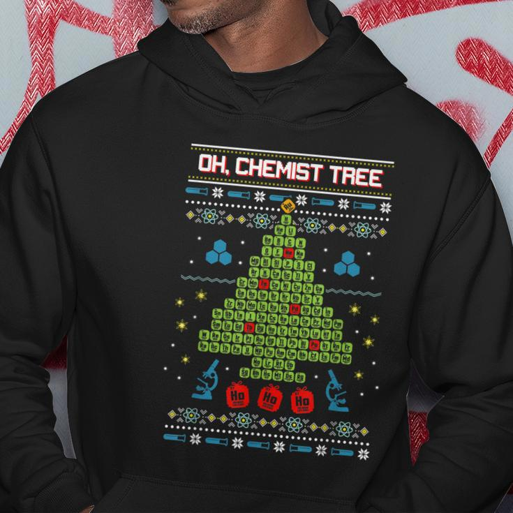 Oh Chemist Tree Chemistry Tree Christmas Science Hoodie Unique Gifts