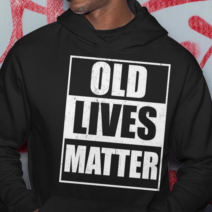 Old Lives Matter Distressed Logo V2 Hoodie Unique Gifts