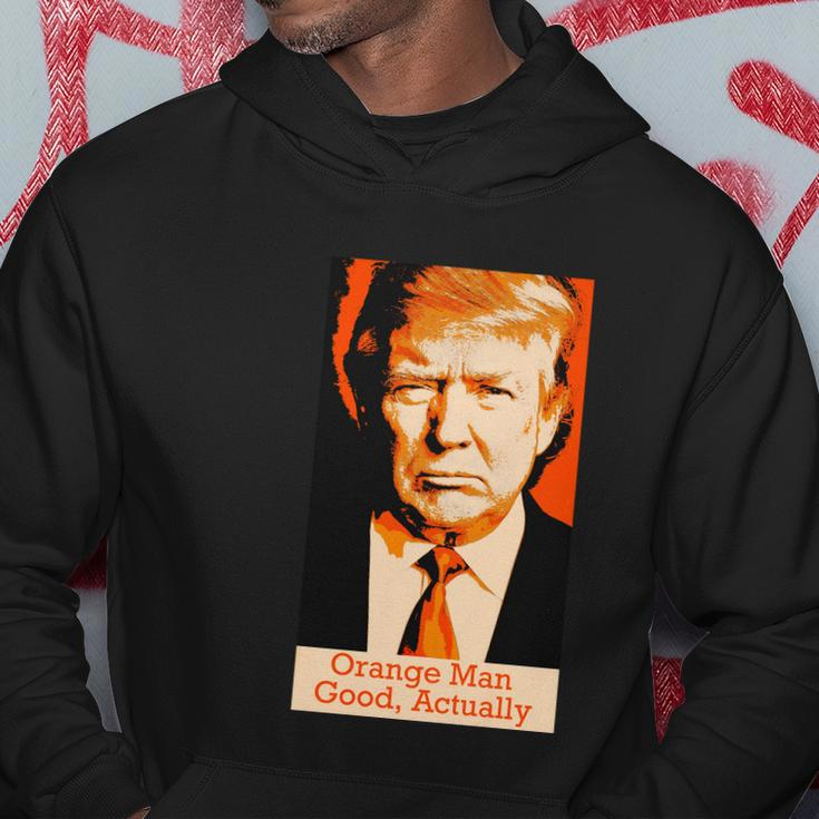 Orange Man Good Actually Hoodie Unique Gifts