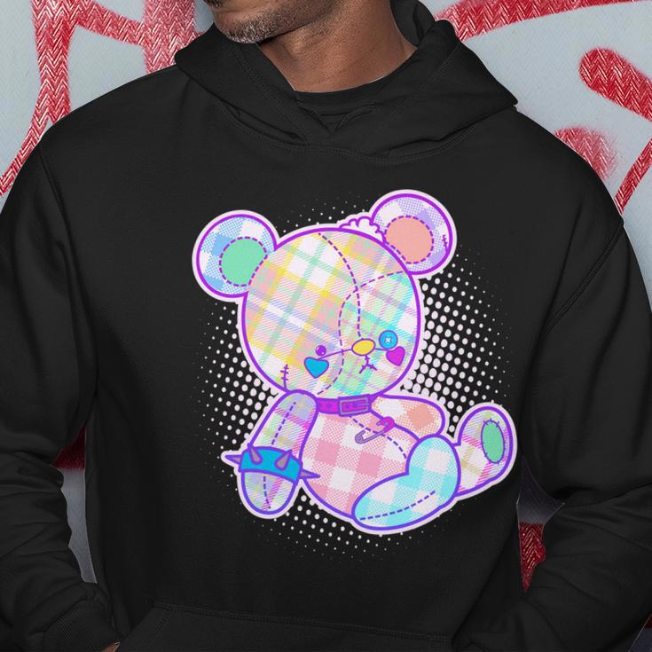 Pastel Kawaii Cute Goth Punk Teddy Bear Hoodie Unique Gifts