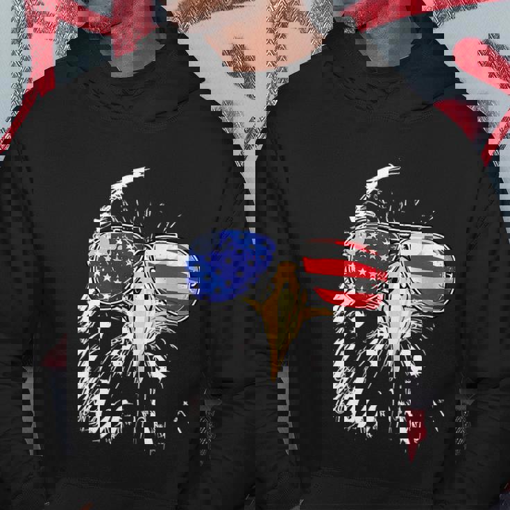 Patriotic Eagle Sunglasses Usa American Flag 4Th Of July Gift Hoodie Unique Gifts