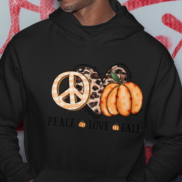 Peace Love Fall Thanksgiving Quote V2 Hoodie Unique Gifts