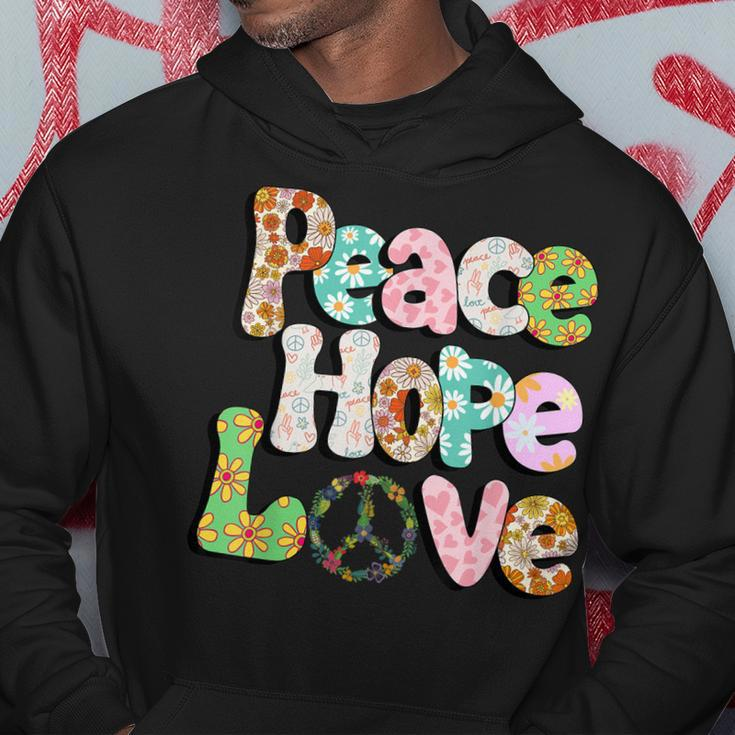 Peace Sign Love 60S 70S Tie Dye Hippie Halloween Costume V3 Hoodie Funny Gifts