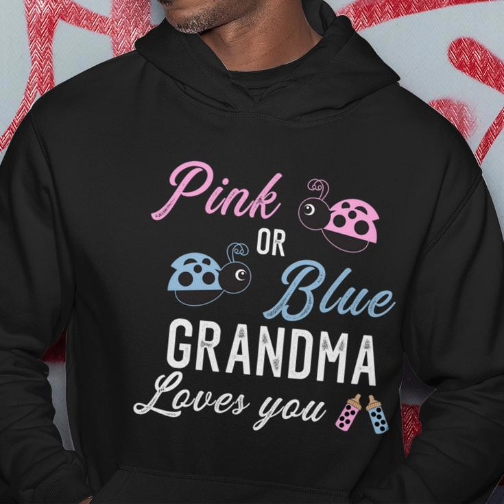 Pink Or Blue Grandma Loves You Ladybug Gender Reveal Party Gift Hoodie Unique Gifts