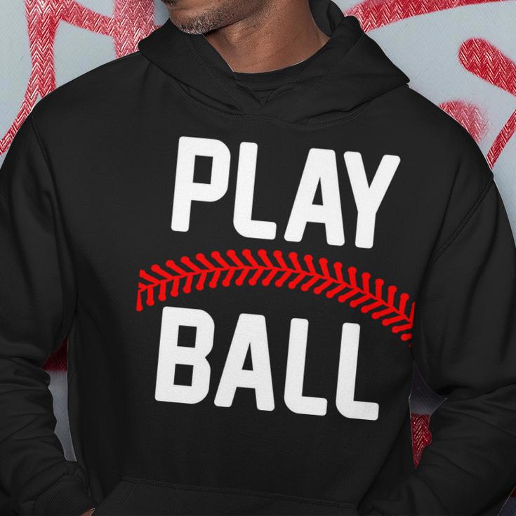 Play Ball Baseball And Softball Players Hoodie Unique Gifts