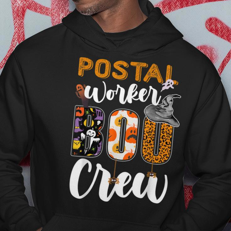 Postal Worker Boo Crew Funny Halloween Technician Matching Hoodie Funny Gifts