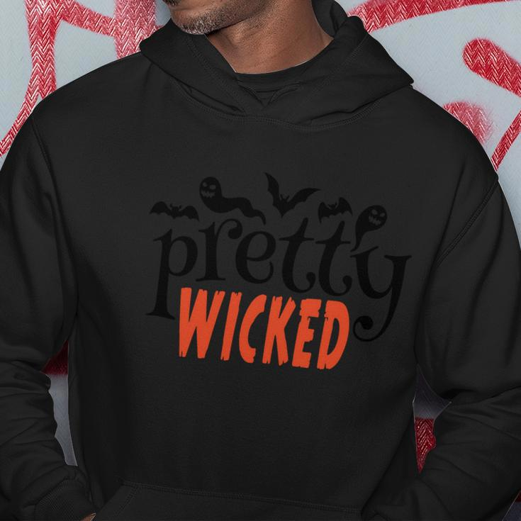Pretty Wicked Funny Halloween Quote Hoodie Unique Gifts