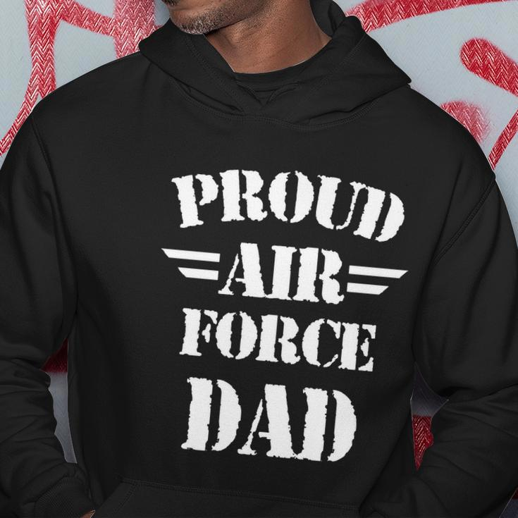 Proud Air Force Dad Fathers Day Military Patriotic Patriotic Hoodie Unique Gifts