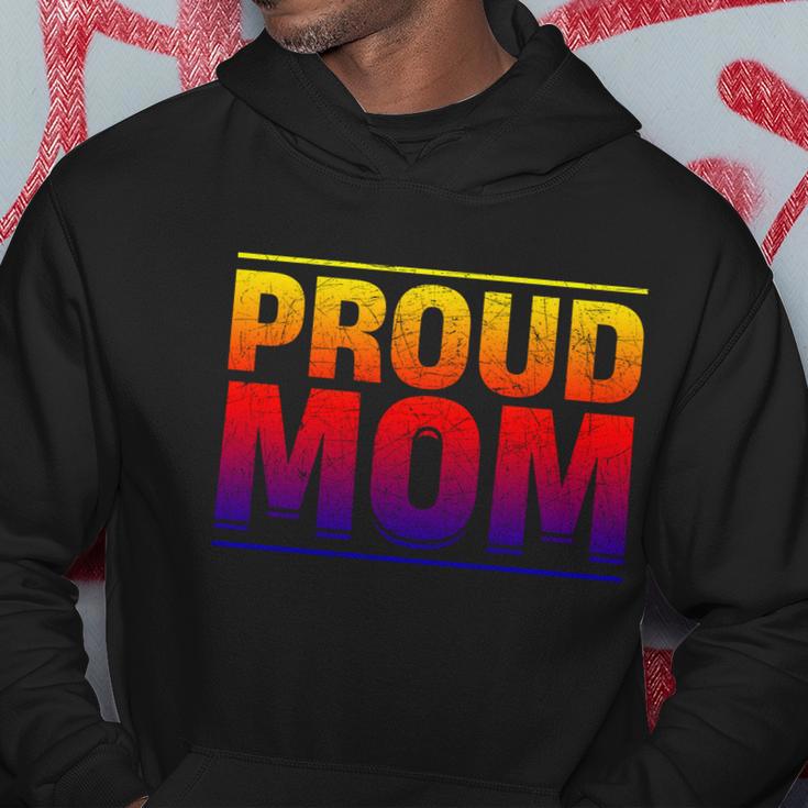 Proud Mom Abrosexual Flag Lgbtq Queer Mothers Day Abrosexual Gift Hoodie Unique Gifts