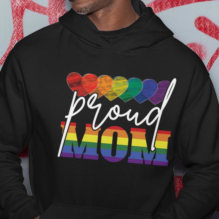 Proud Mom Mothers Day Gift Lgbtq Rainbow Flag Gay Pride Lgbt Gift V2 Hoodie Unique Gifts