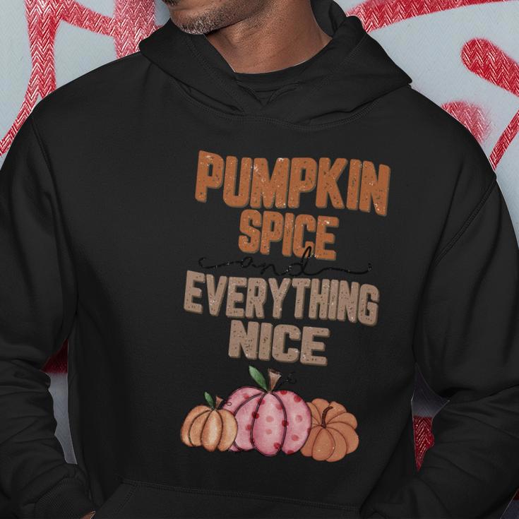 Pumpkin Spice And Everything Nice Thanksgiving Quote Hoodie Unique Gifts