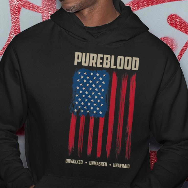 Pureblood American Flag Pure Blooded Patriot Hoodie Unique Gifts