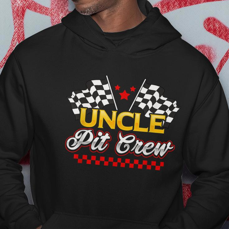 Race Car Birthday Party Racing Family Uncle Pit Crew Hoodie Unique Gifts