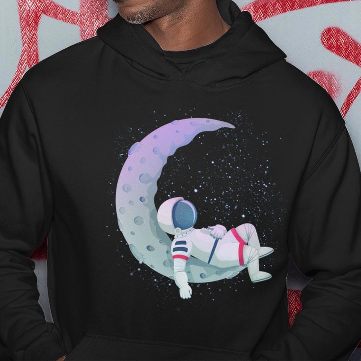 Relaxing Astronaut On The Moon Hoodie Unique Gifts