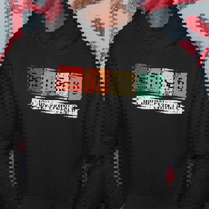 Retirement Periodic Table Retired Teacher Periodic Table Elements Graphic Design Printed Casual Daily Basic Hoodie Personalized Gifts