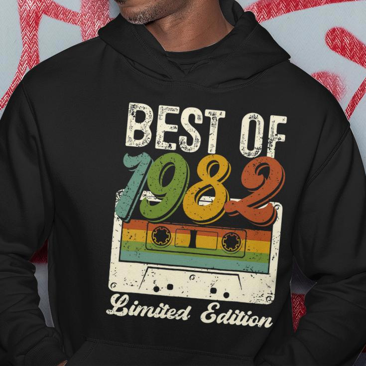 Retro Best Of 1982 Cassette Tape 40Th Birthday Decorations Hoodie Unique Gifts