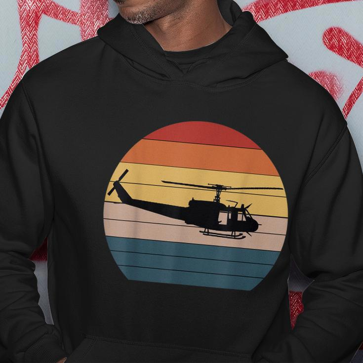 Retro Huey Veteran Helicopter Vintage Air Force Gift Hoodie Unique Gifts
