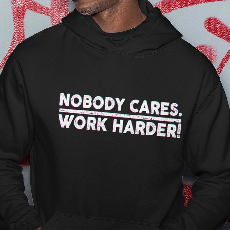 Retro Nobody Cares Work Harder Distressed Tshirt Hoodie Unique Gifts