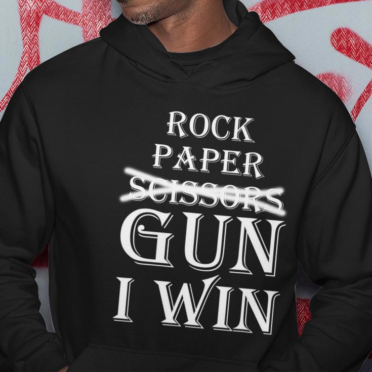 Rock Paper Gun I Win Tshirt Hoodie Unique Gifts