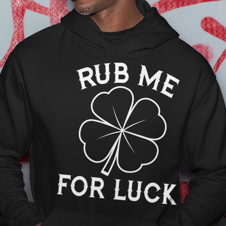 Rub Me For Luck Funny Shamrock St Pattys Day Hoodie Personalized Gifts
