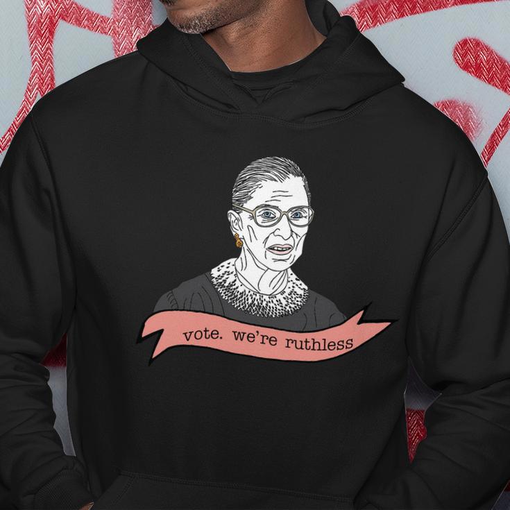 Ruth Bader Ginsburg Vote We Are Ruthless Feminist Hoodie Unique Gifts