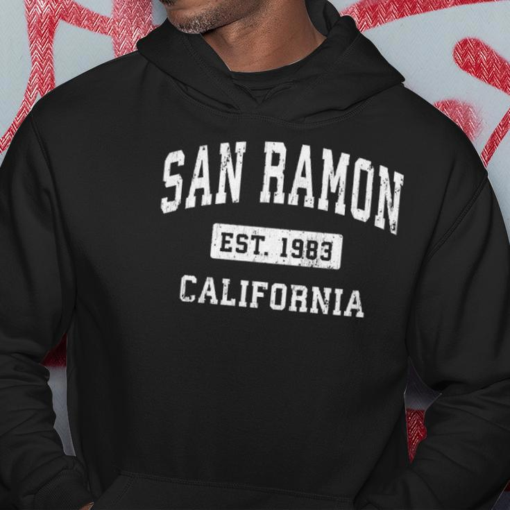 San Ramon California Ca Vintage Established Sports Design Hoodie Unique Gifts