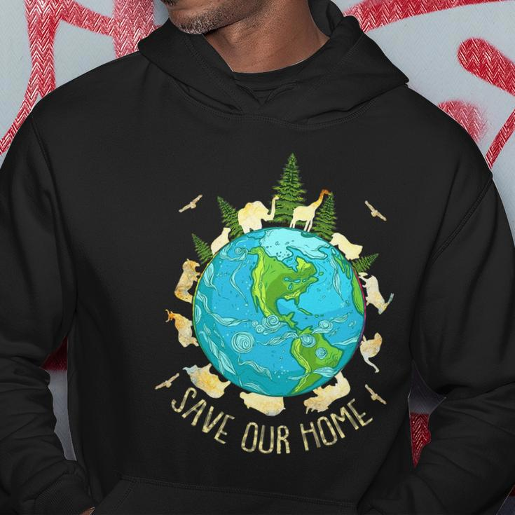 Save Our Home Animals Wildlife Conservation Earth Day Hoodie Unique Gifts