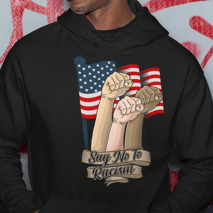 Say No To Racism Fourth Of July American Independence Day Grahic Plus Size Shirt Hoodie Unique Gifts