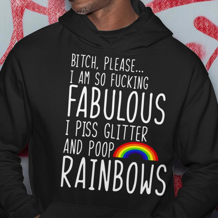 So Fabulous I Piss Glitter And Poop Rainbows Hoodie Unique Gifts
