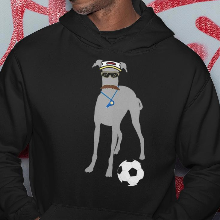 Soccer Gift Idea Fans- Sporty Dog Coach Hound Hoodie Unique Gifts