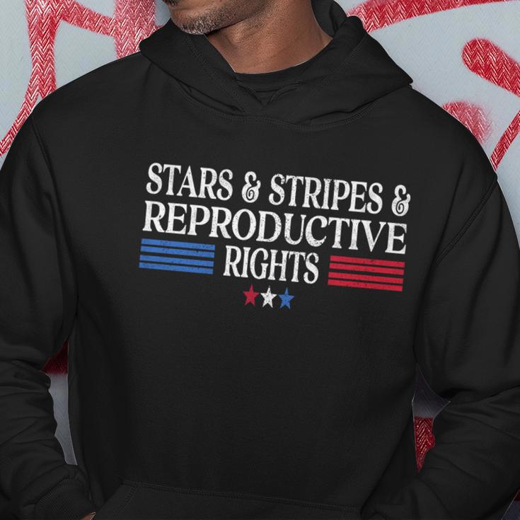 Stars Stripes Reproductive Rights Patriotic 4Th Of July Great Gift Hoodie Unique Gifts