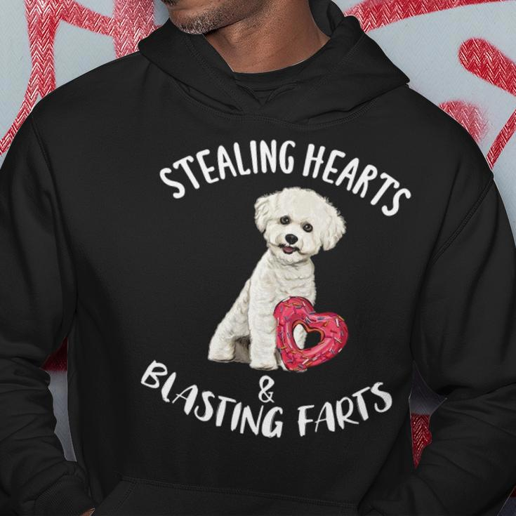 Stealing Hearts Blasting Farts Bichons Frise Valentines Day Hoodie Unique Gifts