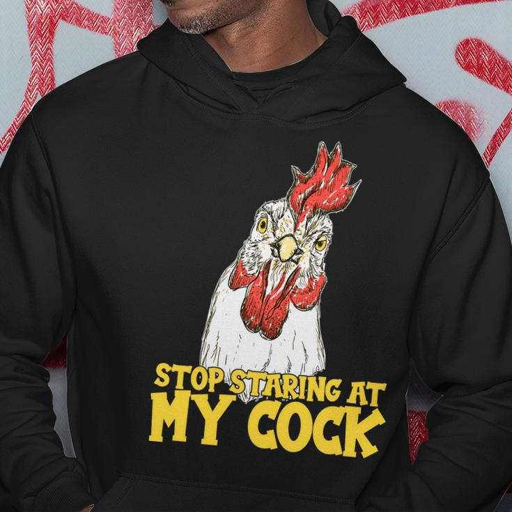 Stop Starring At My Cock Rooster Tshirt Hoodie Unique Gifts