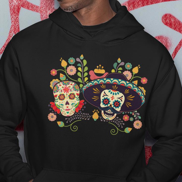 Sugar Skulls Day Of The Dead Hoodie Unique Gifts