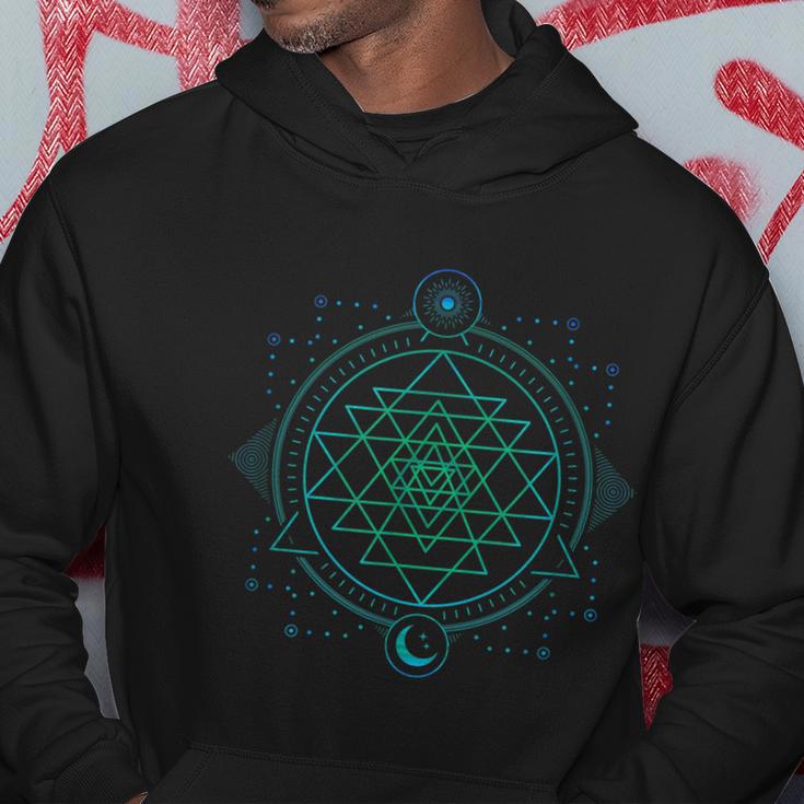 Sun And Moon Chakra Geometry Sri Yantra Hoodie Unique Gifts