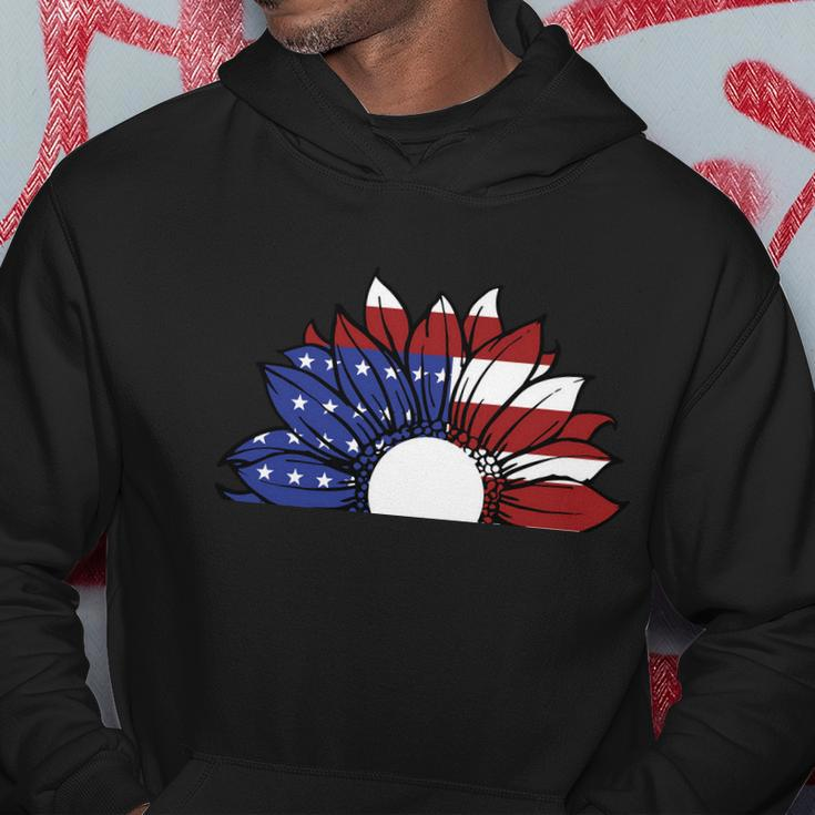 Sunflower American Flag 4Th Of July Independence Day Patriotic V2 Hoodie Unique Gifts