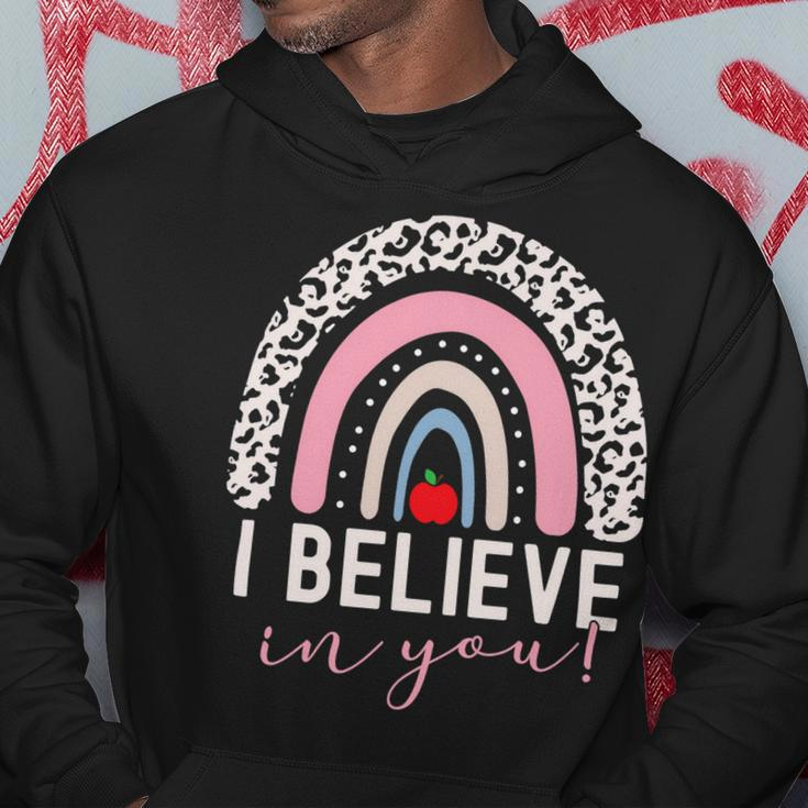 Test Day I Believe In You Rainbow Gifts Women Students Men V2 Hoodie Funny Gifts